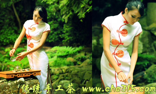 旗袍如茶